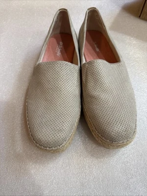 Dr. Scholl's Sunray Espadrilles Slip On Shoes Women's Oyster Grey Size 7.5 M - Imagem 1 de 4