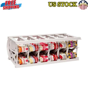 Can Organizer Pantry Storage Rack Holds 60 Cans Adjustable Durable Assembly New - Picture 1 of 7
