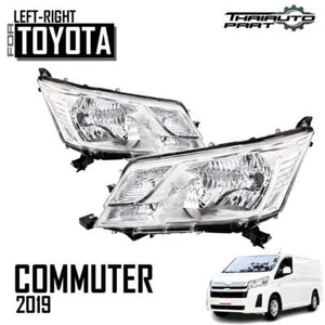 Pair Headlight Front Lamp W/O Bulbs For Toyota Hiace Commuter H300 Van 19-23 - Picture 1 of 7