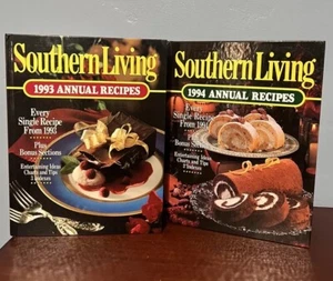 Southern Living Annual Recipes Cookbook 1993 & 1994 Quick Easy Living Light Cake - Picture 1 of 12