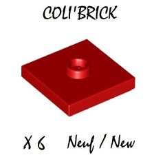 Plate 2x2 Groove 1 Stud NEUF NEW 4 x LEGO 87580 Plaque Tenon violet foncé