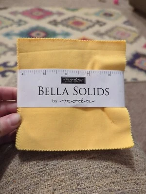 Moda Bella Solids Yellow Charm Pack 42-5" Cotton Squares (9900PP-24S) - Image 1 of 4