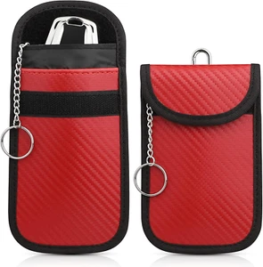 Faraday Pouch for Car Keys, [2 Pack] Diyife Car Key RFID Signal Blocking Pouch - Picture 1 of 7