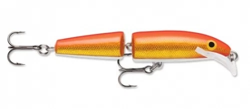 Rapala Scatter Rap Jointed 09 SCRJ09-GFR золотистый флуоресцентный красный 3 1/2 дюйма 1/4 унции 9 см - Изображение 1 из 1