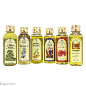 Juego de 6 botellas con aceites naturales de la Bendita Unción de Jerusalén 1fl.oz/30 ml cada uno - Imagen 1 de 3