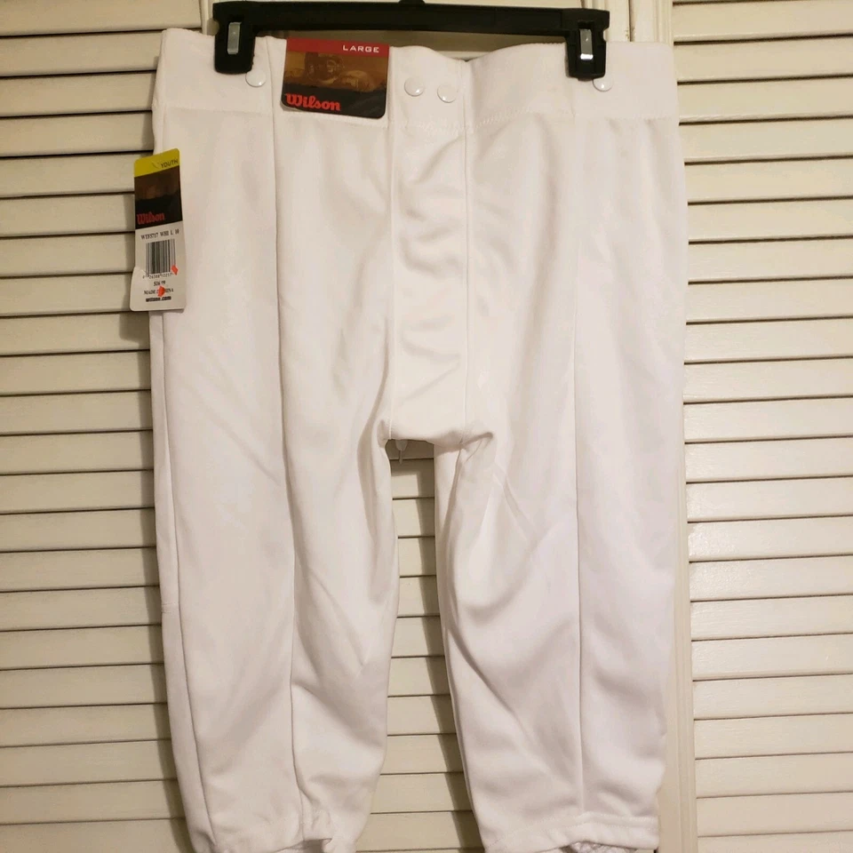 PANTALONES CAPRI WILSON BASEBALL TALLA JUVENIL TALLA GRANDE ~ Blanco Foto 1 de 4