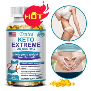 Keto Premium Formula Weight Loss Capsules - Boosts Metabolism 25000 mg - Picture 1 of 6
