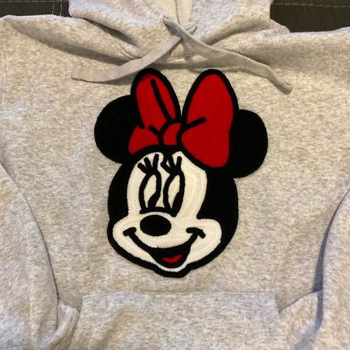 VETEMENTS Minnie Mo Felpa con Cappuccio DONNA M Grigio Erica Disney Pullover Felpa