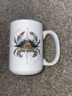 Maryland Blue Crab Coffee Mug North South East West White and Blue