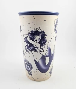 Taza de café Starbucks Mermaid Siren Sailor 2016 tatuaje vaso de viaje de cerámica - Imagen 1 de 7