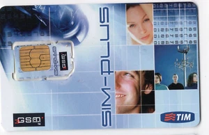 Tessera Scheda Carta GSM con SIM da 128 KB e PIN+PUK della società TIM - USATA - Foto 1 di 4