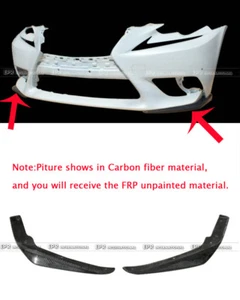 2 piezas ala labial delantera FRP JDM (solo parachoques deportivo F) para Lexus IS250 IS350 14-16 - Imagen 1 de 1