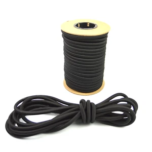1/2" x 100' Black Bungee Cord Marine Grade Heavy Duty Shock Rope Tie Down USA - Picture 1 of 1