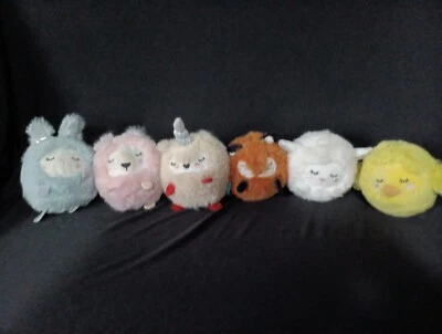 Manhattan Toy Plush Set Of 6 Round Squeez Meez Squishable Stuffed Animal  - Image 1 of 4