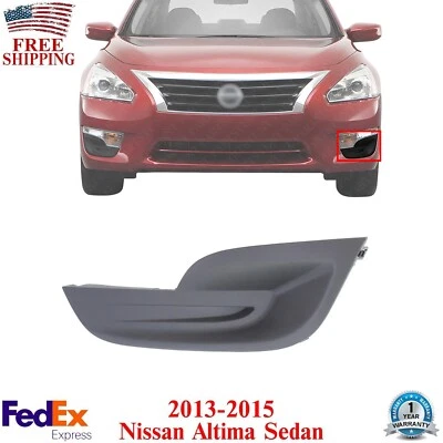 Tampa de farol de neblina dianteiro lado esquerdo do motorista texturizada para 2013-2015 Nissan Altima - Imagem 1 de 4