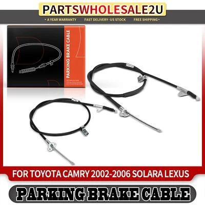 2x Cable de freno de estacionamiento trasero izquierdo y derecho para Toyota Camry 2002-2006 Solara 04-08 Foto 1 de 4
