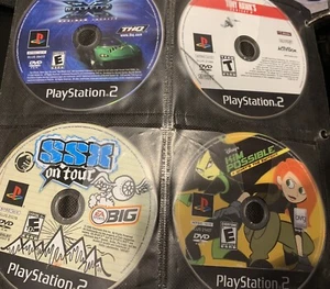 PlayStation 2 PS2 4 Game Lot Bundle Hot Wheels Kim Possible SSX Tour Tony Hawk - Picture 1 of 3