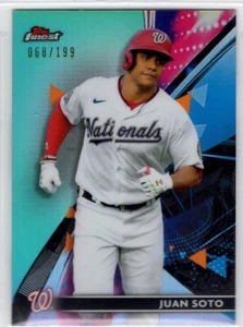 2021 Finest Aqua Refractors #7 Juan Soto 68/199 *B081 - Picture 1 of 1