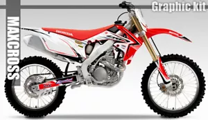 Maxcross Design Graphic kit Decal Sticker FOR HONDA 2009-2013 CRF250R CRF450R - Bild 1 von 2