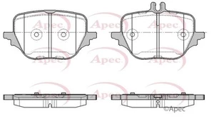 NEW APEC REAR AXLE BRAKE PADS SET BRAKING PADS GENUINE OE QUALITY PAD2457 - Picture 1 of 4