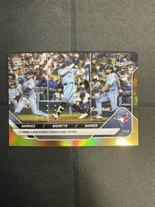 Gimenez /Bo Bichette / Addison Barger 2025 MLB Topps NOW Card 911 Gold Foil /50 - Picture 1 of 3