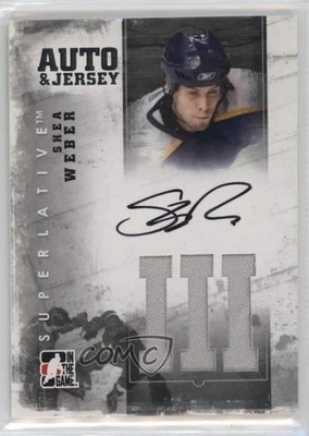 2012-13 ITG Superlative Volume 3 & Jersey Silver /20 Shea Weber #AJ-SW Auto HOF - Image 1 of 2