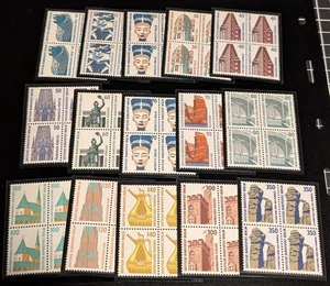 GERMANY BERLIN 1987-1990,  EX MI.793-874, VF NH BLOCKS/4 TOURISM SIGHTS. - Picture 1 of 1