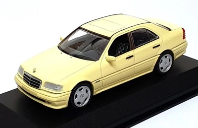 Minichamps 1/43 Scale 430 032161 - AMG Mercedes C 36 - Lt. Yellow - Image 1 of 4