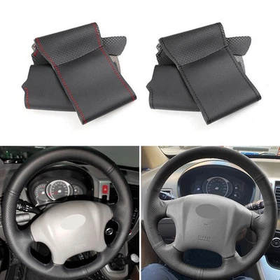 DIY Hand Sewing Steering Wheel Leather Protect Trim For Hyundai Tucson 2006-2014 - image 1 of 4