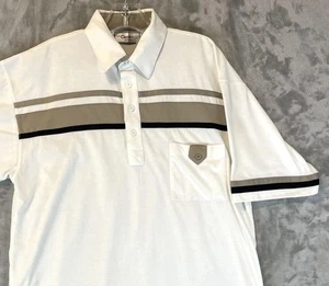 Classics by Palmland Polo Shirt Mens Large Tall Stripe Pocket Golf LT - Picture 1 of 13