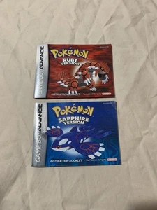 Pokemon Rubin / Saphir Version Gameboy Advance Anleitung Booklet Manual Only - Bild 1 von 4