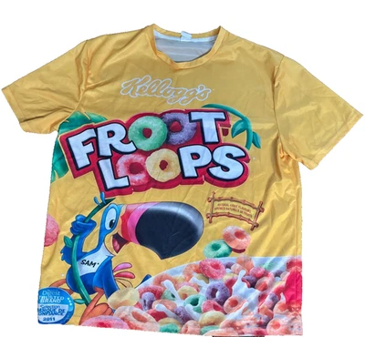 Camiseta de colección Kellogg's Fruit Froot Loops cereal polietileno para hombre 3XL 2001 Foto 1 de 4