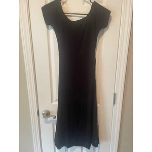 Vince Short Sleeve Wrap Dress Women XS Black Surplice V Neck Stretch, $39, B66 - Picture 1 of 5