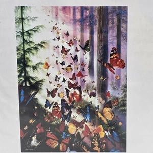 Patrón de punto de cruz de madera de mariposa Heaven and Earth Designs gran formato - Imagen 1 de 7