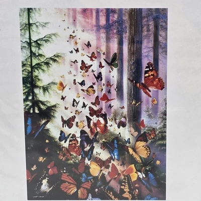 Heaven and Earth Designs Butterfly Wood Cross Stitch Pattern Large Format - Image 1 of 4