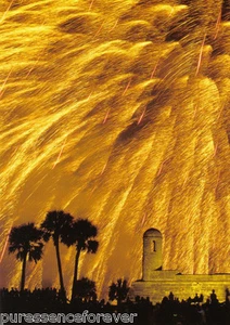 Postal: Fuegos artificiales sobre el Castillo de San Marcos, San Agustín, Florida (1996) - Imagen 1 de 1