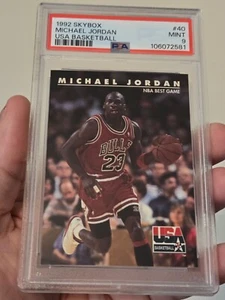 1992 SKYBOX DREAM TEAM USA MICHAEL JORDAN #40 BASKETBALL CARD HOF | PSA 9 MINT - Picture 1 of 6