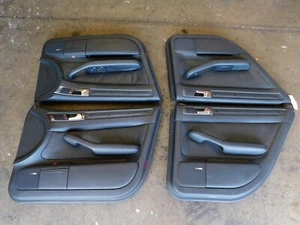 Audi C5 A6 allroad OEM Black Leather Door Card Set - Picture 1 of 5