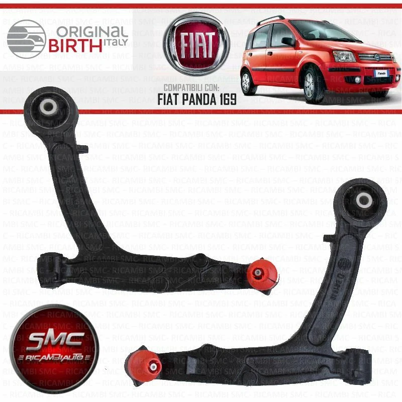 COPPIA BRACCI BRACCETTI ANTERIORI BIRTH FIAT PANDA 169 1.2 4x4 44 KW dal 2004 - Immagine 1 di 1