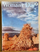 Woman's Day magazine - November 1942 - WW2 - Pumpkins / Harvest time cover
