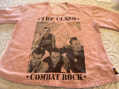 TRUNK LTD Mujer Rosa Jersey "The Clash" con Calavera Sudadera Talla m Foto 1 de 4