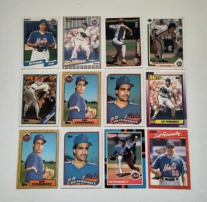 Mets Phillies Sid Fernandez Lot 1987 Topps 570 1988 Donruss 118 1989 Fleer 35 - Picture 1 of 12