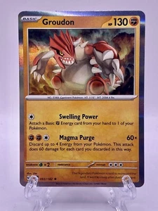 Pokémon TCG Paradox Rift Groudon 093/182 Holo Rare NM - Picture 1 of 2