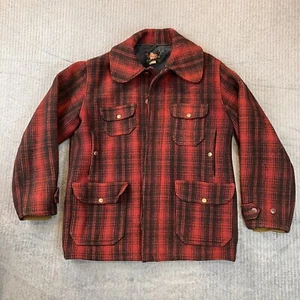 Woolrich giacca uomo 44 caccia lana Mackinaw 503 bufalo cappotto a quadri anni '30 - Foto 1 di 17