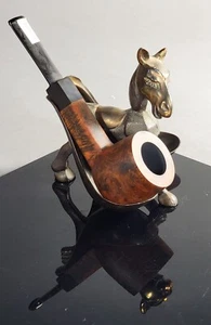 Vintage Greenwich Fremantle Walnut Burl Billiard Tobacco Smoking Pipe Italy - Picture 1 of 6