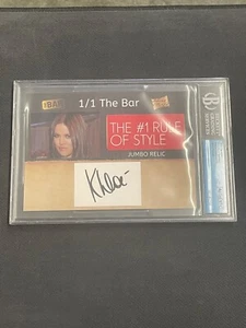 2019 The Bar Khloe Kardashian Pieces of the Past BAS Authentic Autograph 1/1 - Picture 1 of 2