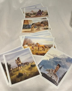 1980s Vintage Note Cards with Envelopes - Mixed LOT - Native Americans - Picture 1 of 14