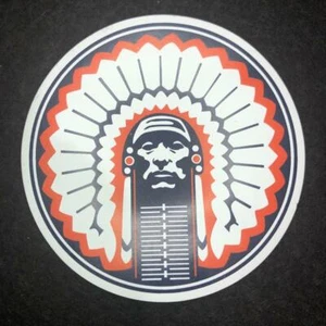 Fighting Illini Chief Illiniwek Magnet 3" x 3" - weiß - Bild 1 von 3