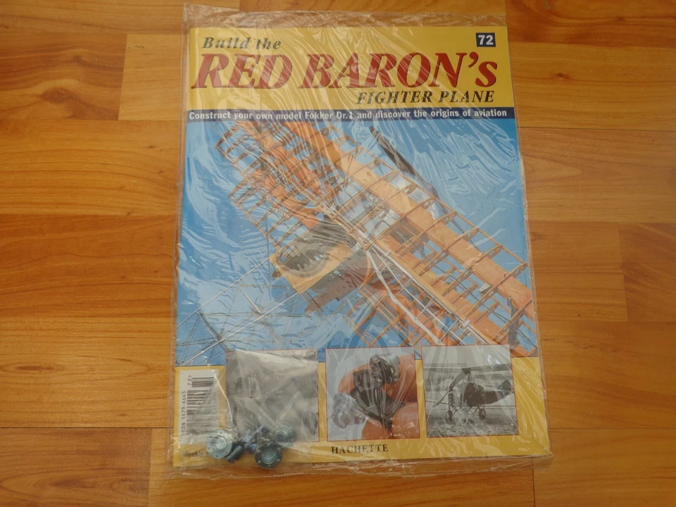 1/8 Hachette Costruzione The Red Barone Fokker DR1 WW1 Fighter Problema 72 Inc - Immagine 1 di 1