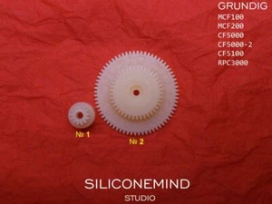 Ingranaggi (2 pezzi) per GRUNDIG MCF100, MCF200, CF5000, CF5000-2, CF5100, RPC3000 - Foto 1 di 4
